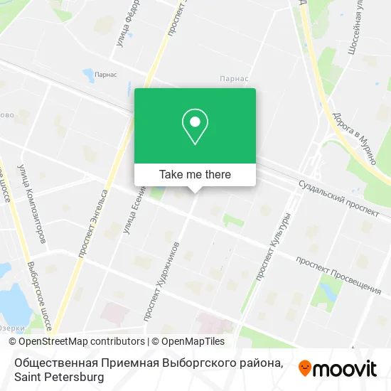 Общественная Приемная  Выборгского района map