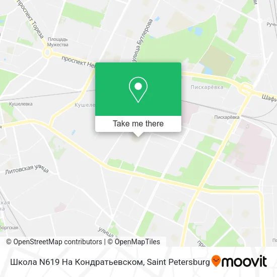 Школа N619 На Кондратьевском map