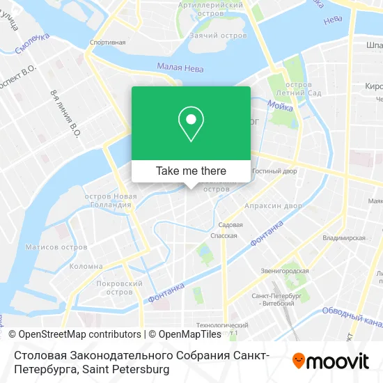 Столовая Законодательного Собрания Санкт-Петербурга map