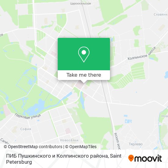 ПИБ Пушкинского и Колпинского района map