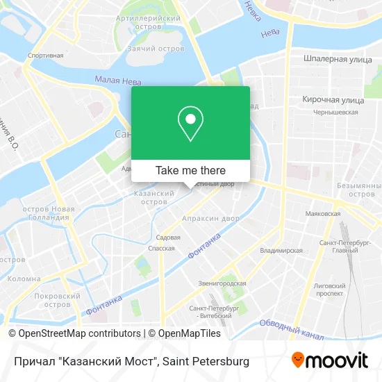 Причал "Казанский Мост" map