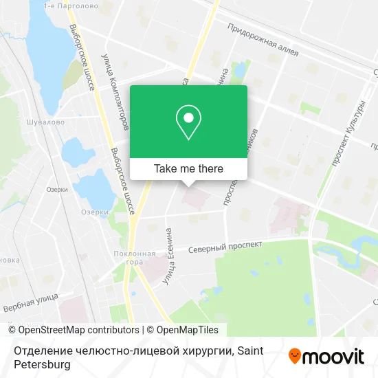 Отделение челюстно-лицевой хирургии map