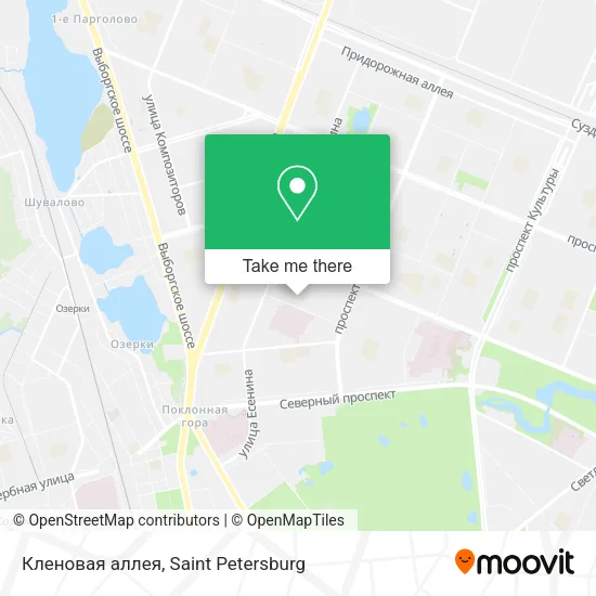 Кленовая аллея map