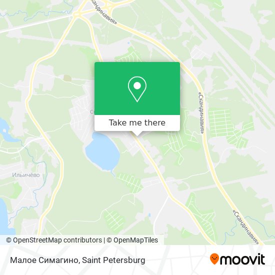 Малое Симагино map