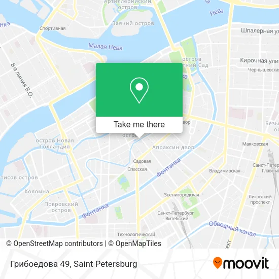 Грибоедова 49 map