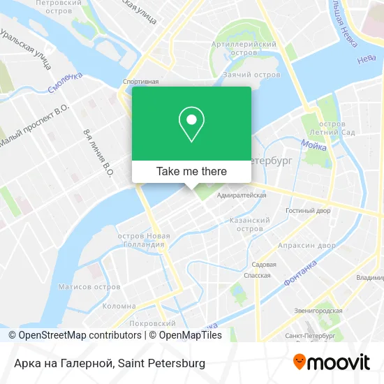 Арка на Галерной map