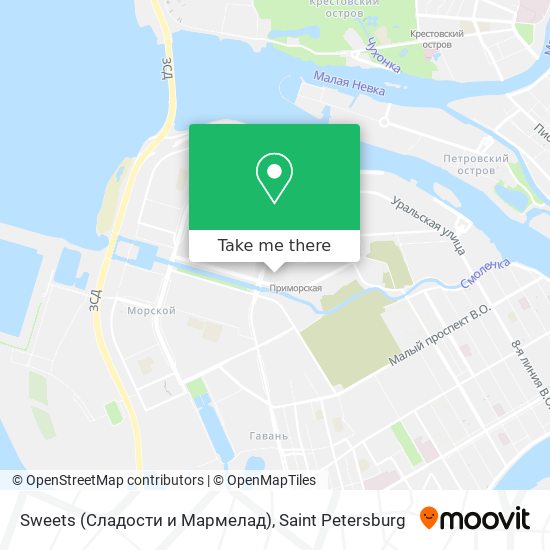 Sweets (Сладости и Мармелад) map
