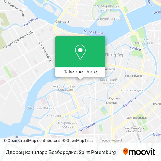 Дворец канцлера Безбородко map