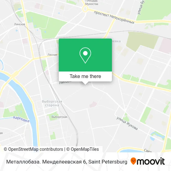 Металлобаза. Менделеевская 6 map