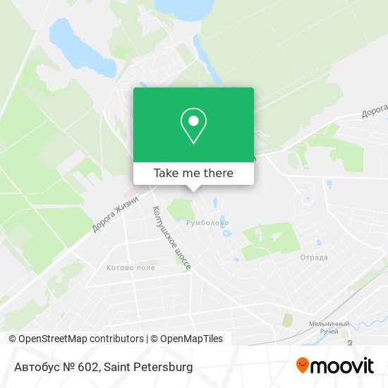 Автобус № 602 map