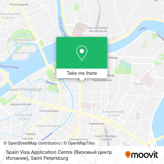 Spain Visa Application Centre (Визовый центр Испании) map