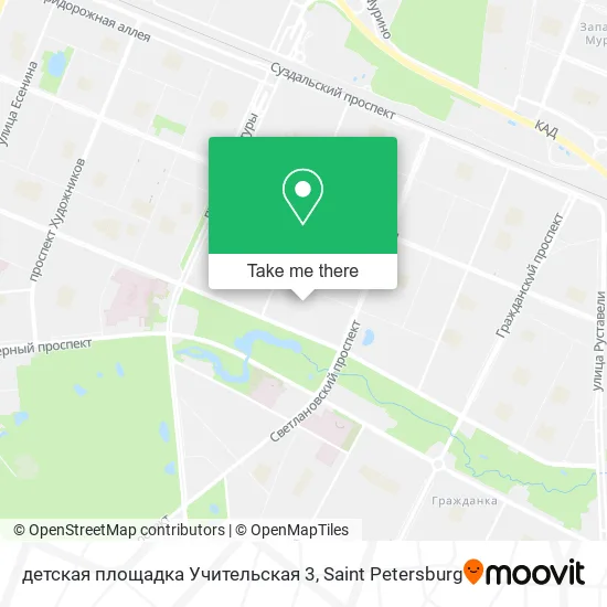 детская площадка Учительская 3 map