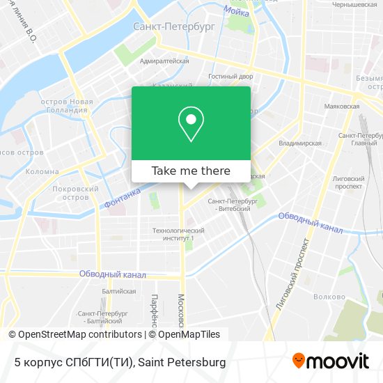 5 корпус СПбГТИ map