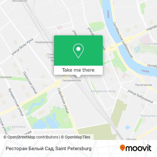 Ресторан Белый Сад map