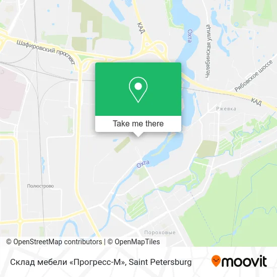 Склад мебели «Прогресс-М» map
