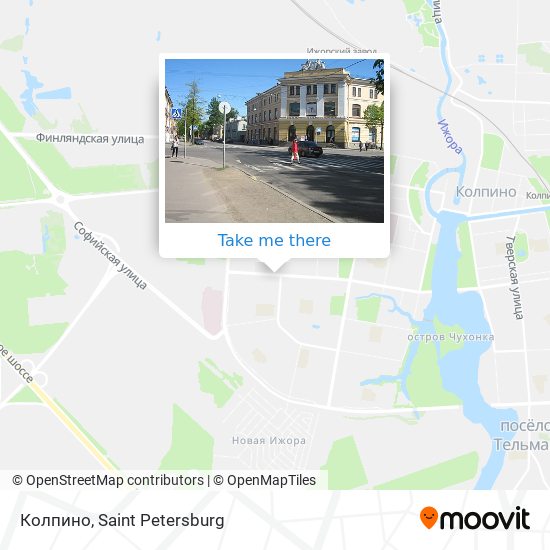 Колпино map