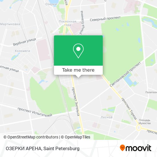 ОЗЕРКИ АРЕНА map