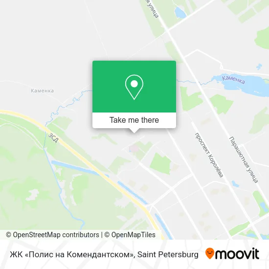 ЖК «Полис на Комендантском» map