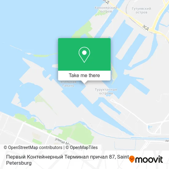Первый Контейнерный Терминал причал 87 map