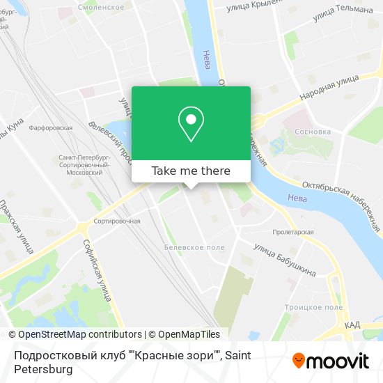 Подростковый клуб ""Красные зори"" map