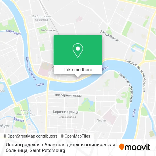 Ленинградская областная детская клиническая больница map