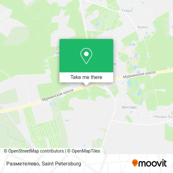 Разметелево map