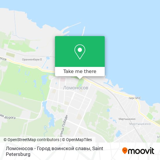 Ломоносов - Город воинской славы map