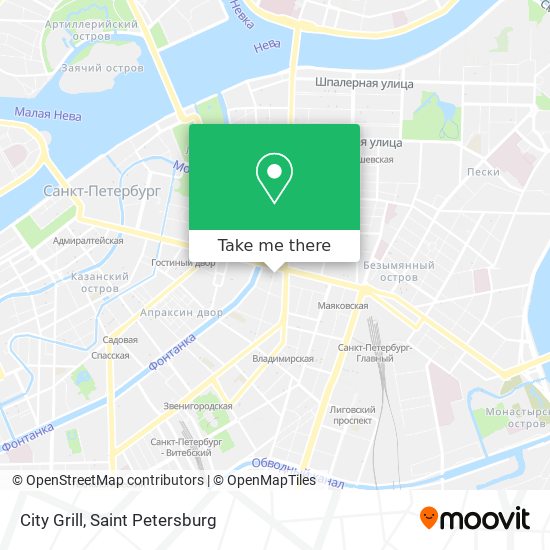 City Grill map