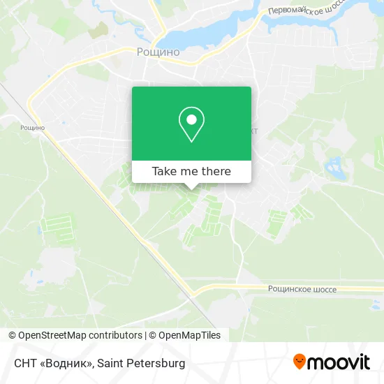 СНТ «Водник» map