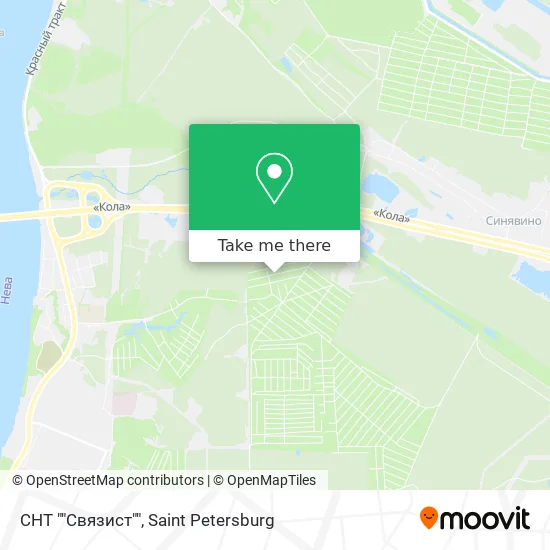 СНТ ""Связист"" map