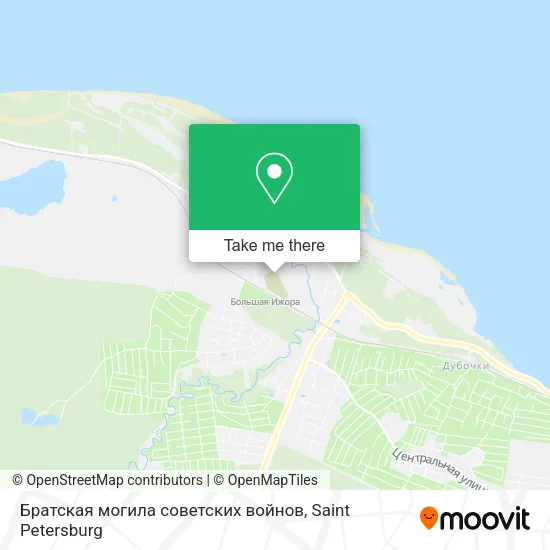Братская могила советских войнов map