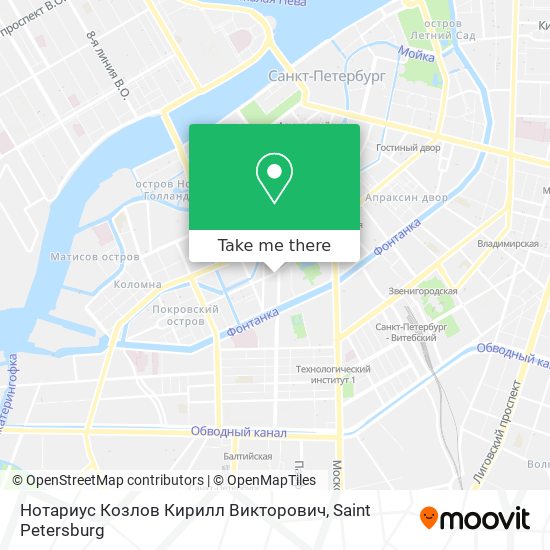 Нотариус Козлов Кирилл Викторович map