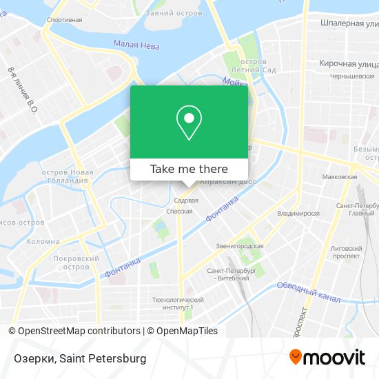 Озерки map