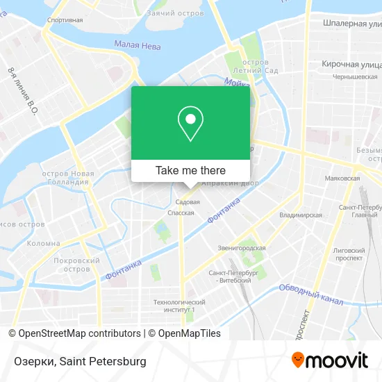 Озерки map