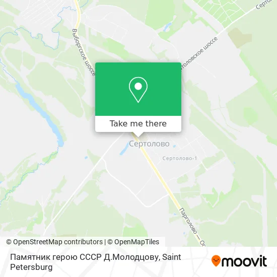 Памятник герою СССР Д.Молодцову map