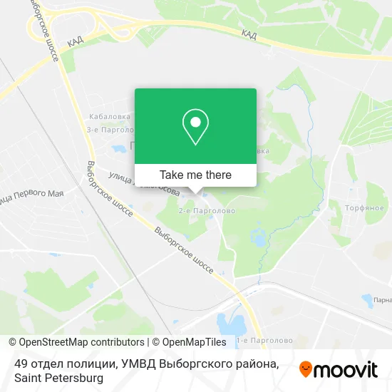 49 отдел полиции, УМВД Выборгского района map
