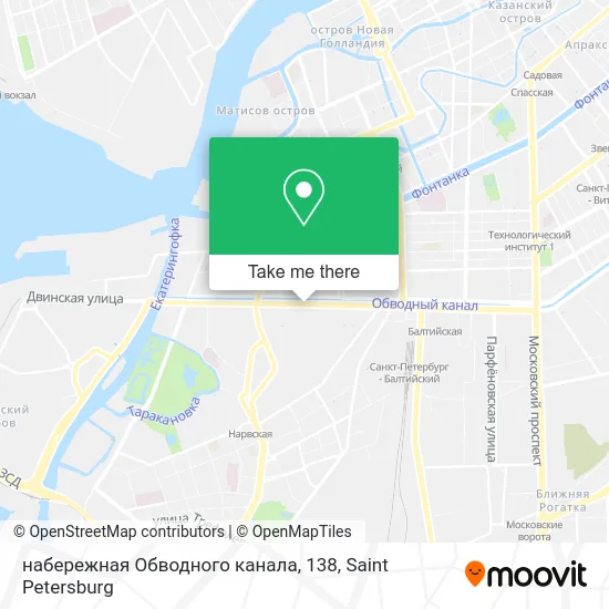 набережная Обводного канала, 138 map