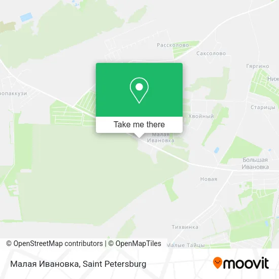 Малая Ивановка map