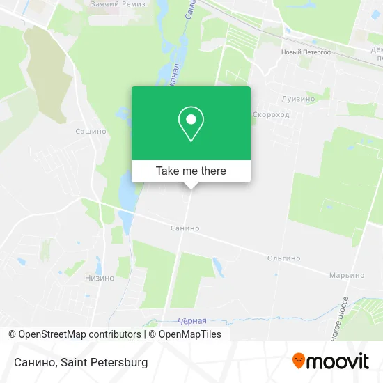 Санино map