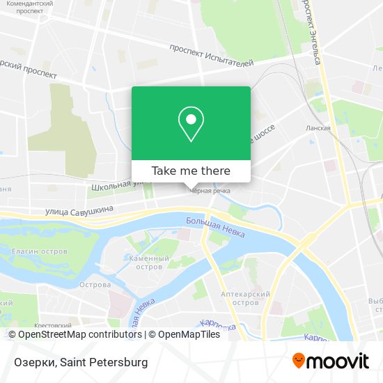 Озерки map