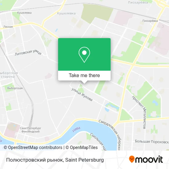 Полюстровский рынок map