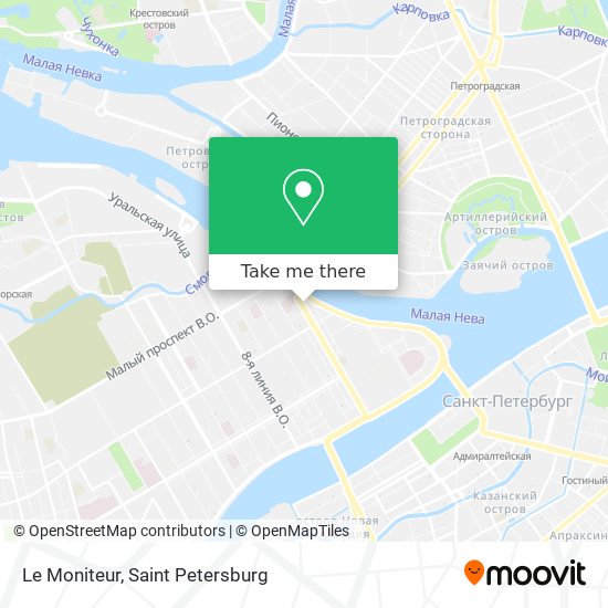 Le Moniteur map