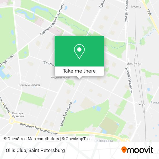 Ollis Club map