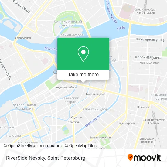 RiverSide Nevsky map
