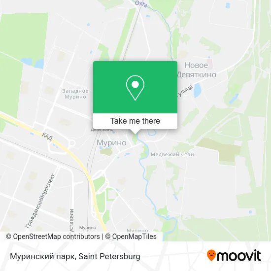 Муринский парк map