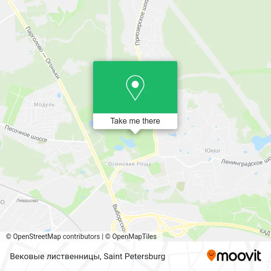 Вековые лиственницы map