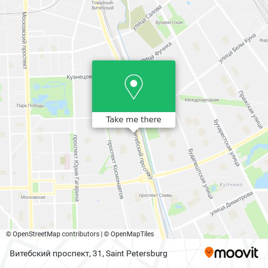 Витебский проспект, 31 map