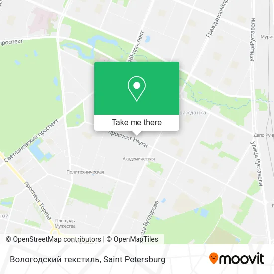 Вологодский текстиль map