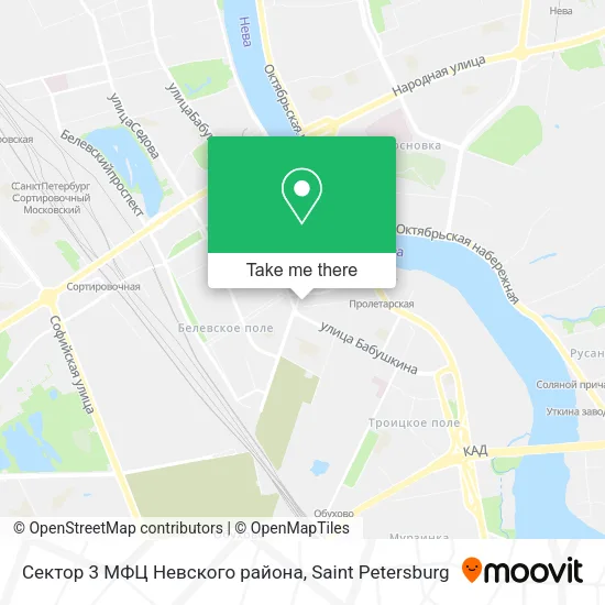 Сектор 3 МФЦ Невского района map