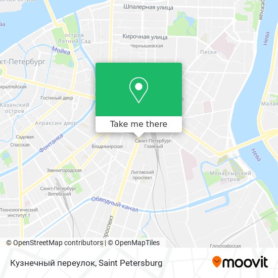 Кузнечный переулок map